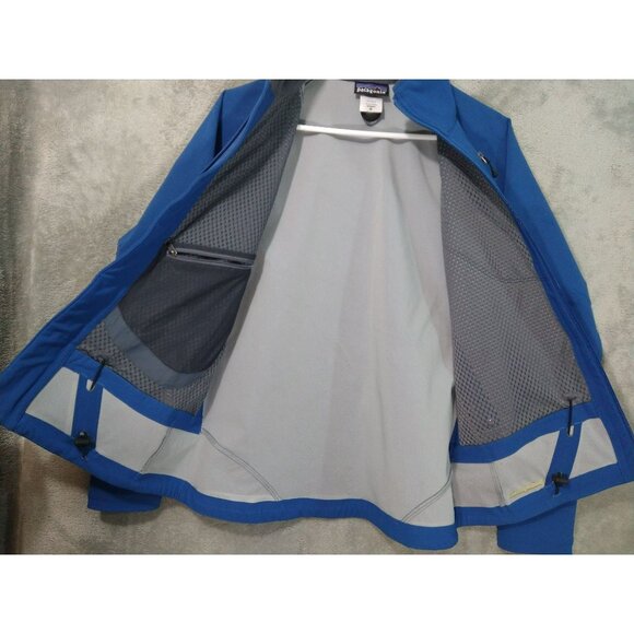 Patagonia Jacket Womens Medium Blue Super Guide Full Zip Soft Shell Outdoor - Picture 3 of 9